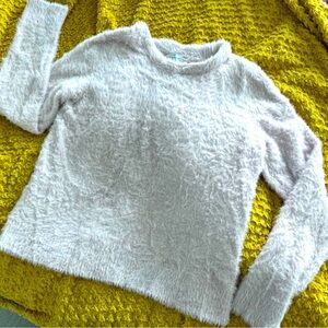 Lucky Brand Light Pink Minky Soft Stretch Sweater Size Medium